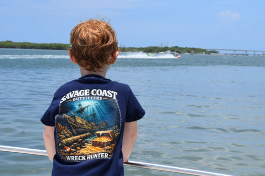 Wreck Hunter Youth Fishing T-Shirt