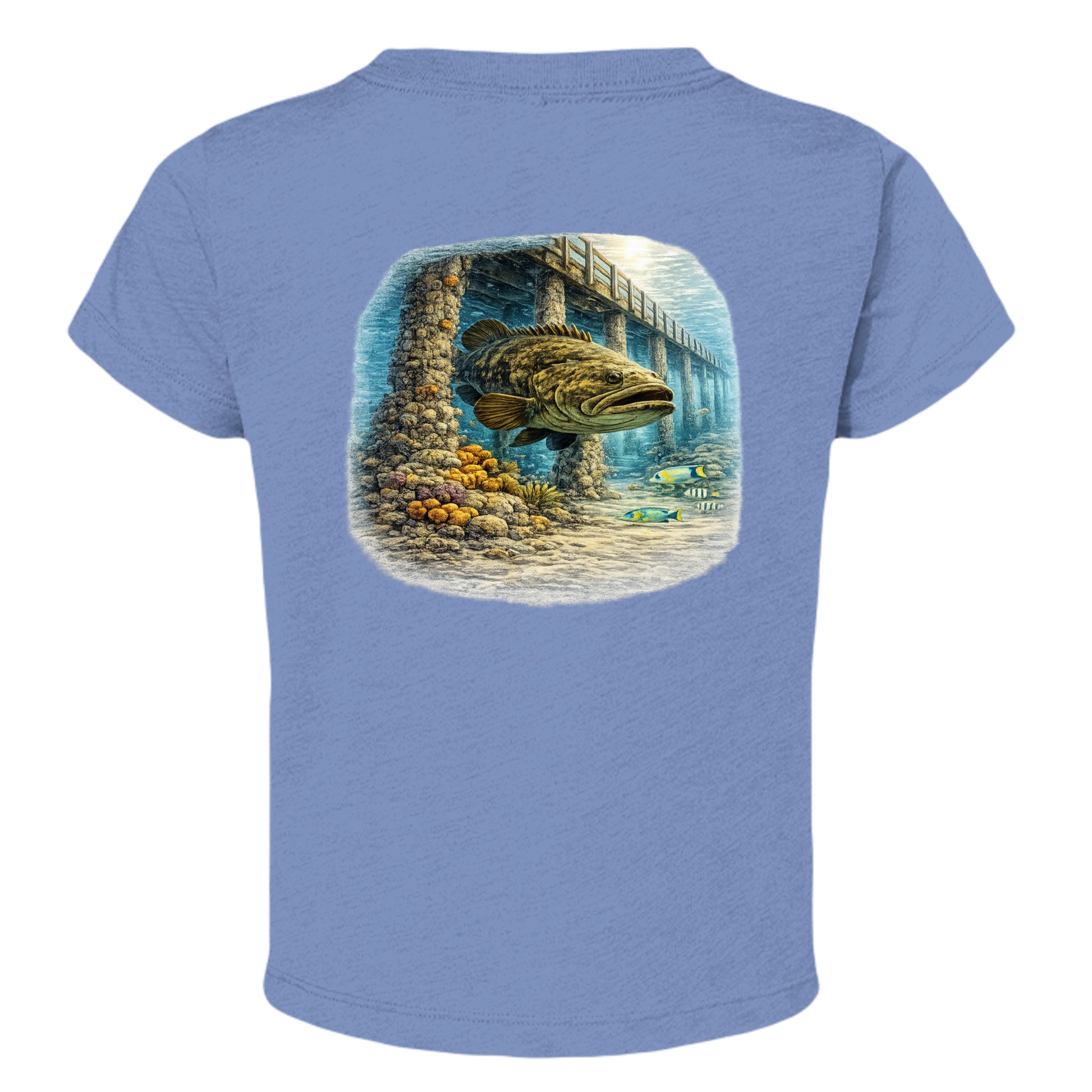 BLUE TRIBLEND - 3413T - BACK