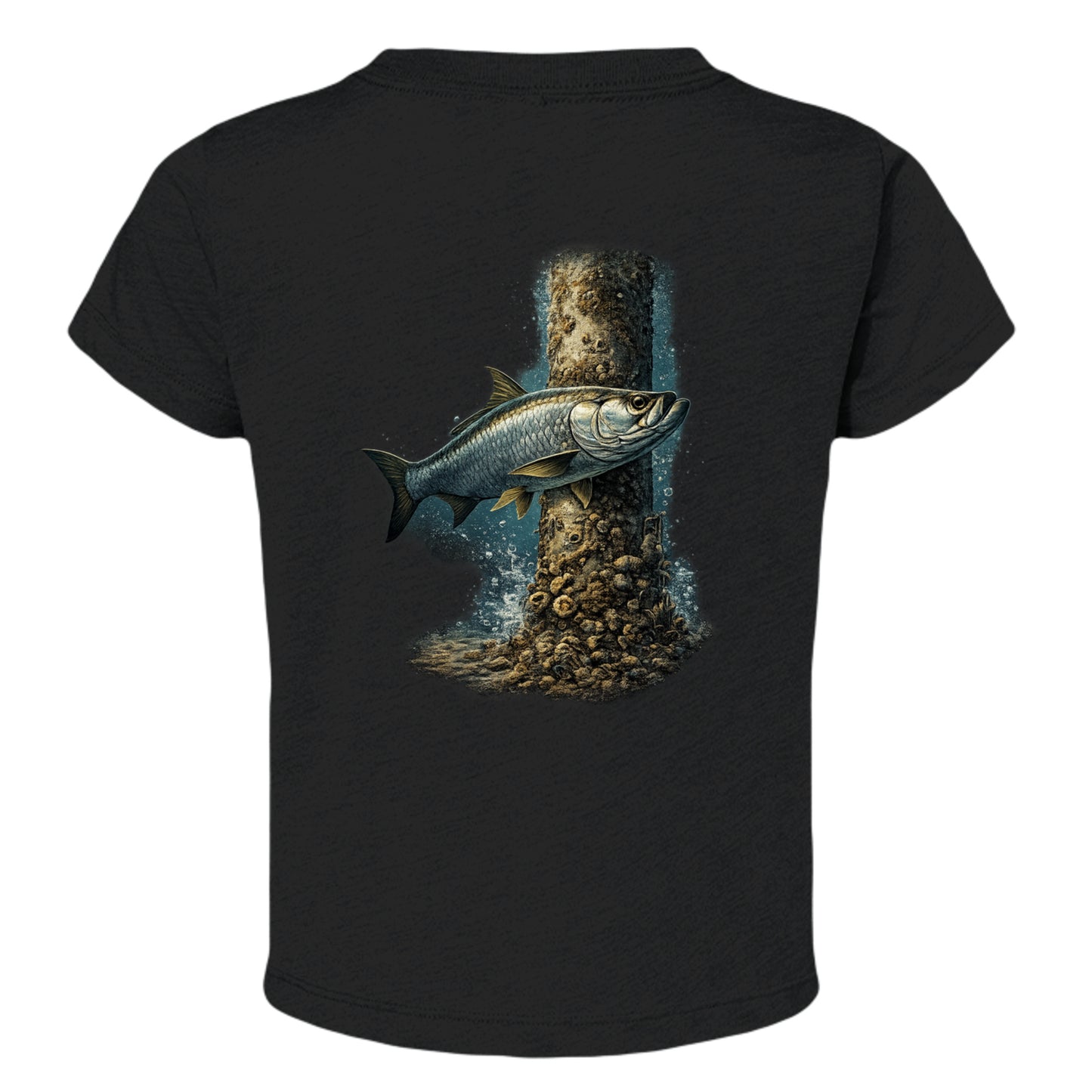Solid Black Triblend - 3413T - BACK