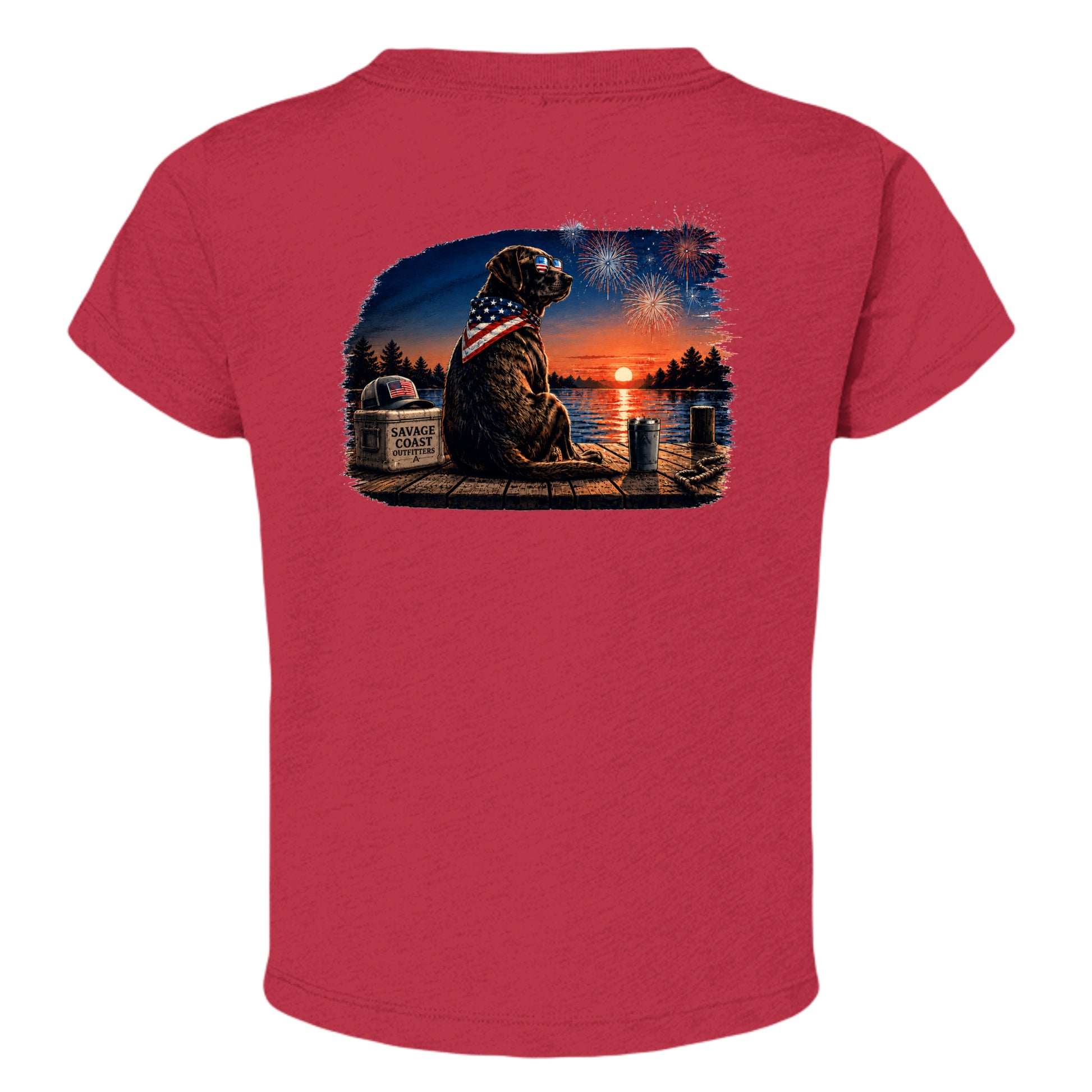 Red Triblend - 3413T - BACK