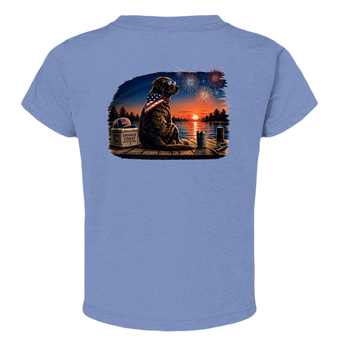 BLUE TRIBLEND - 3413T - BACK