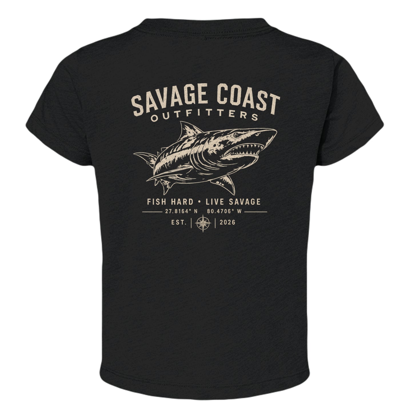 Solid Black Triblend - 3413T - BACK