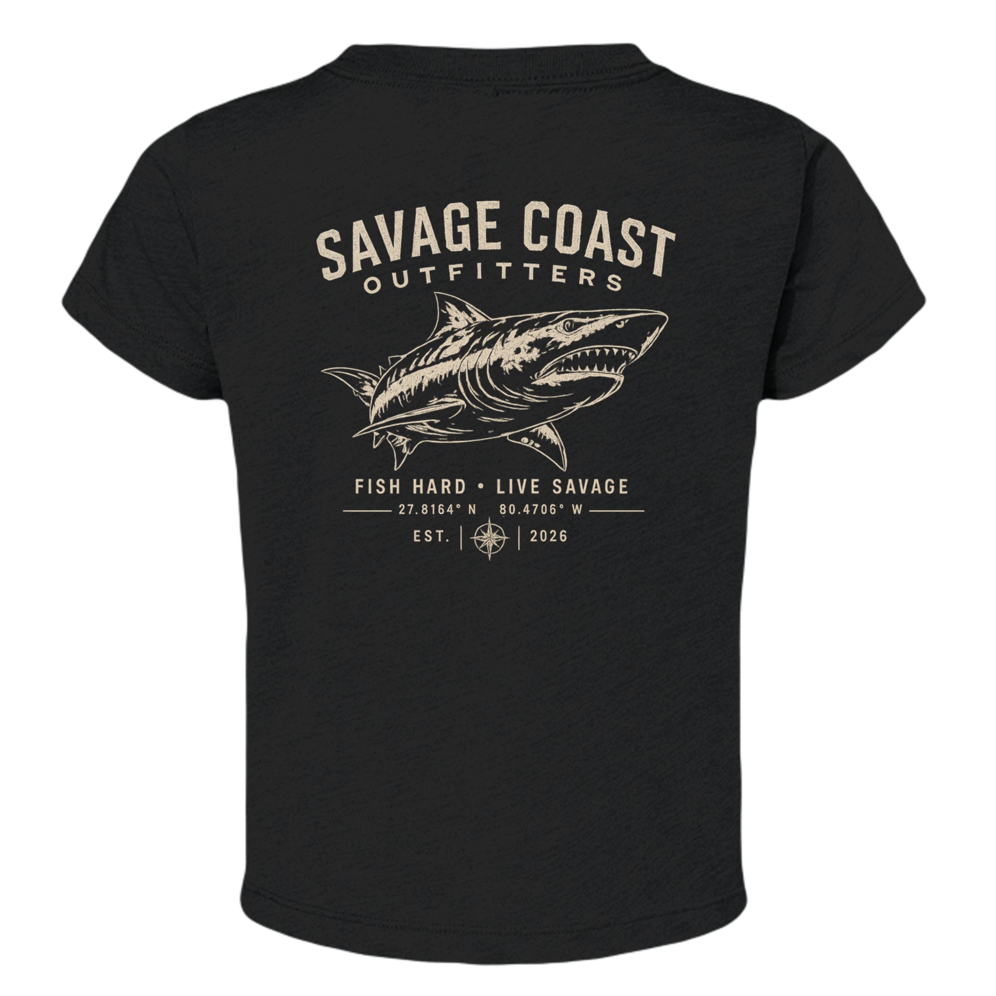 Solid Black Triblend - 3413T - BACK